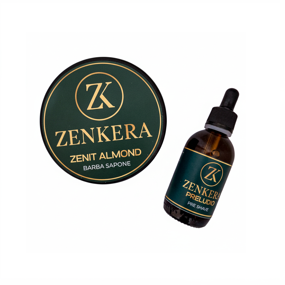 ZENKERA PRELUDIO OLIO PRE-RASATURA E ZENIT SAPONE BARBA