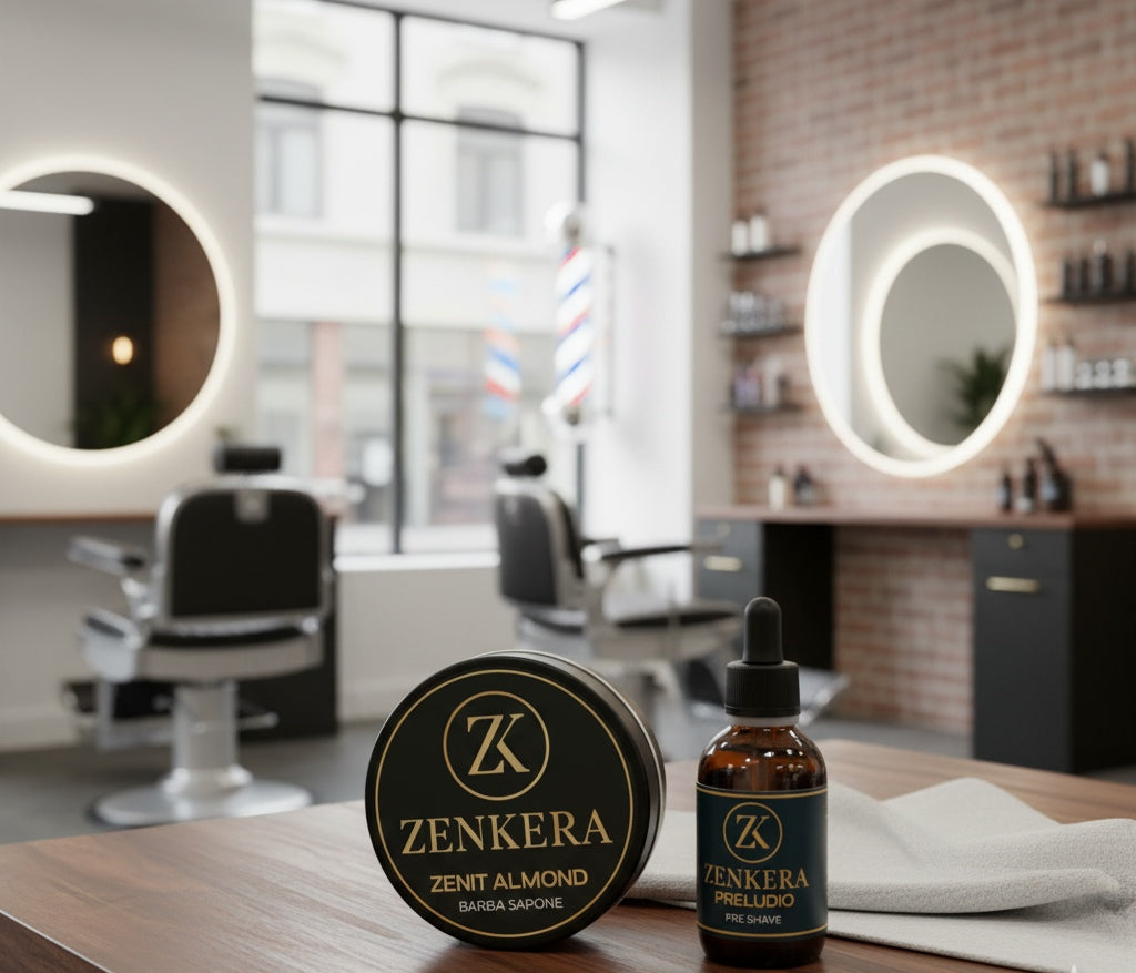 ZENKERA ZENIT ALMOND SAPONE E PRELUDIO OLIO PRE SHAVE