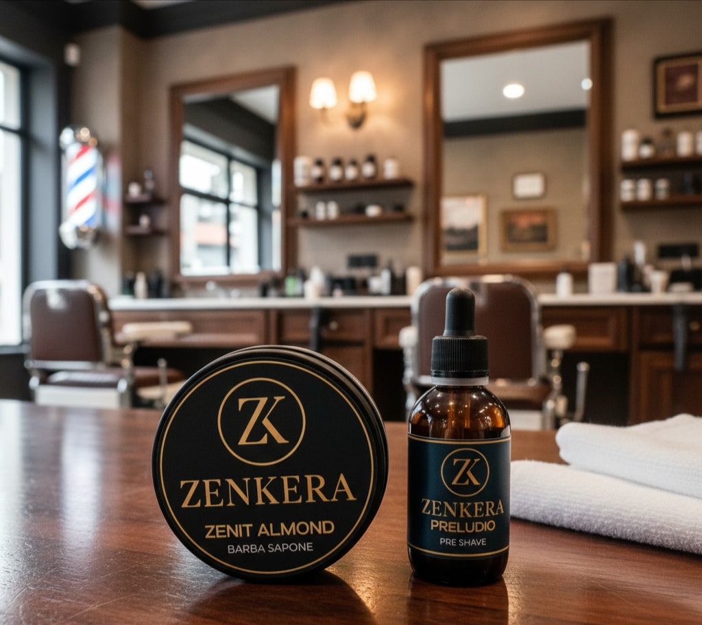 ZENKERA ZENIT ALMOND SAPONE E PRELUDIO OLIO PRE SHAVE